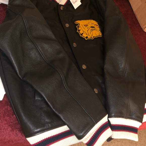 BUTTER SOFT LEATHER VARSITY JACKET - Picture 2 of 4